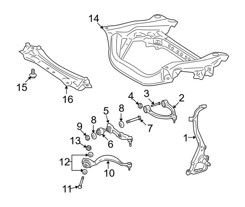 Mercedes Steering Knuckle - Front Driver Left 2213324501